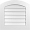 Ekena Millwork Arch Top Surface Mount PVC Gable Vent: Functional, w/ 3-1/2"W x 1"P Standard Frame, 24"W x 24"H GVPAR24X2401SF - alternate 1